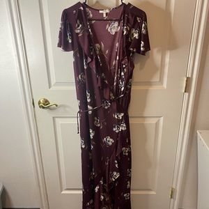 Purple floral dress